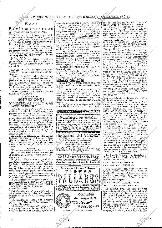 ABC MADRID 22-07-1923 página 25