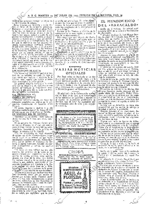 ABC MADRID 24-07-1923 página 14