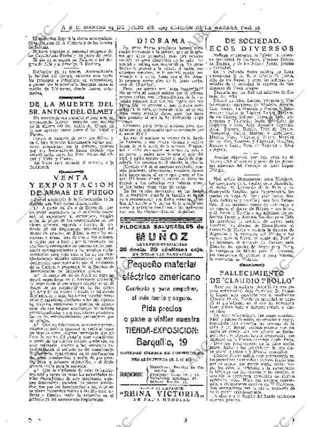 ABC MADRID 24-07-1923 página 16