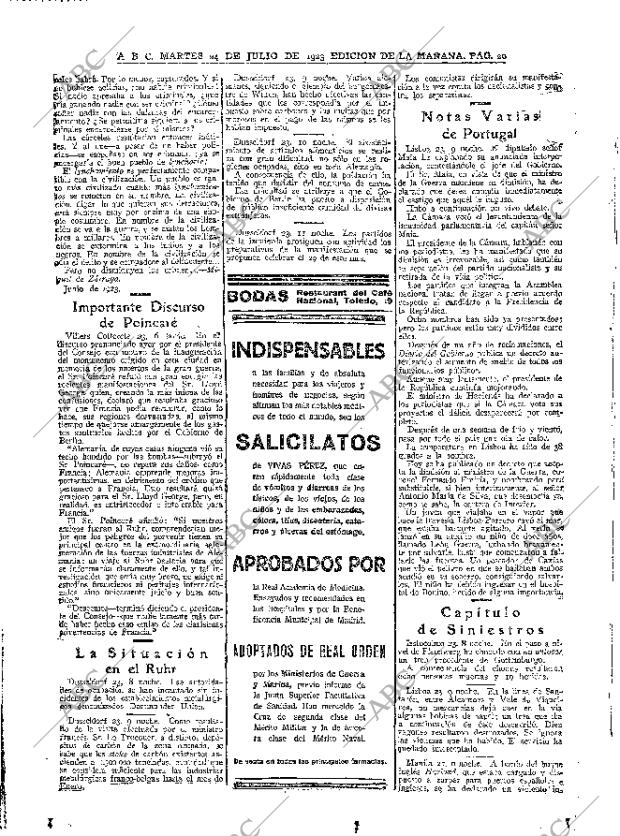 ABC MADRID 24-07-1923 página 20