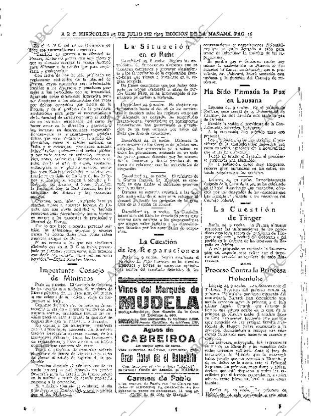 ABC MADRID 25-07-1923 página 16