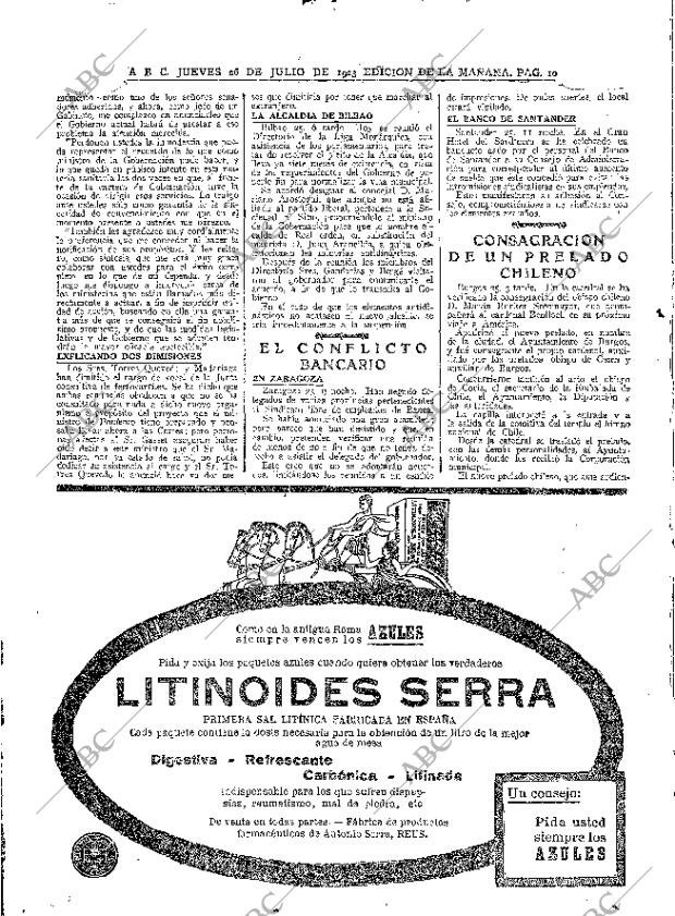 ABC MADRID 26-07-1923 página 10