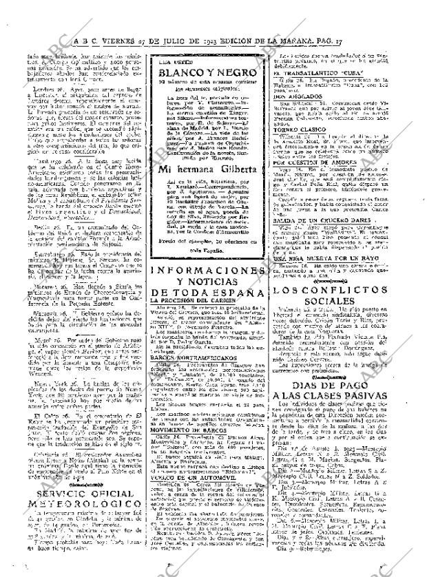 ABC MADRID 27-07-1923 página 17