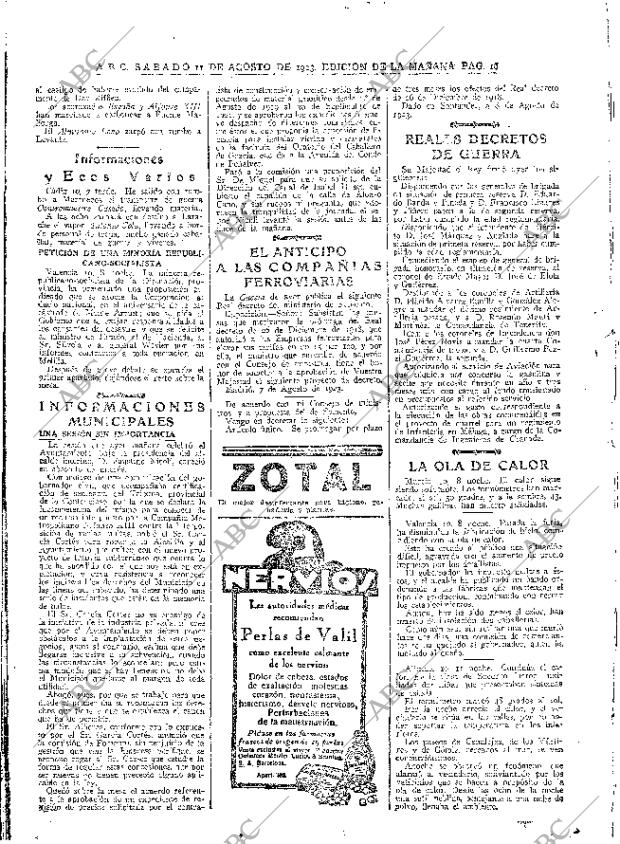 ABC MADRID 11-08-1923 página 16