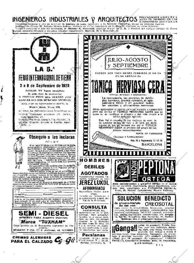 ABC MADRID 17-08-1923 página 23