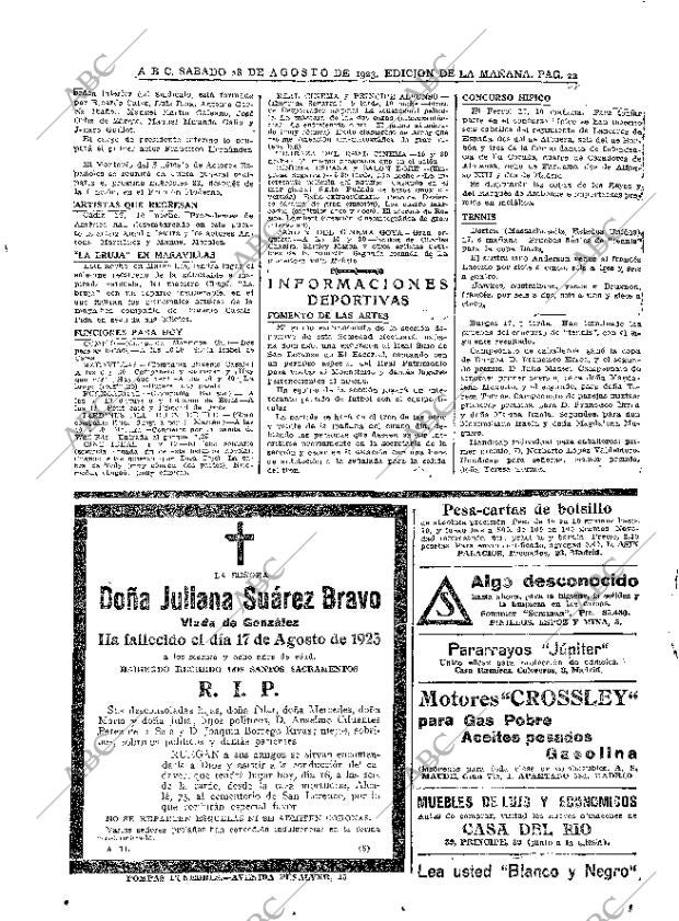 ABC MADRID 18-08-1923 página 22