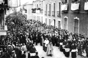 Entrada del obispo prior de las Ordenes Militares