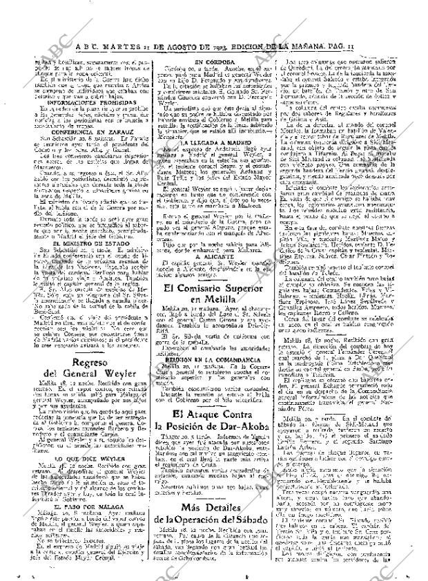 ABC MADRID 21-08-1923 página 11