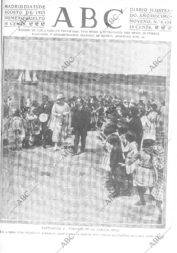 ABC MADRID 23-08-1923 página 1