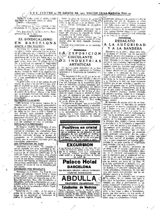 ABC MADRID 23-08-1923 página 14