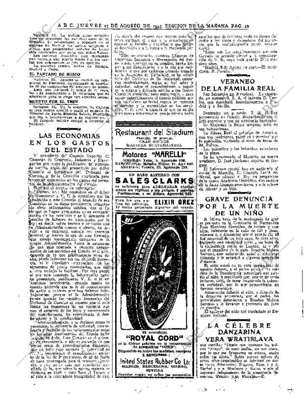 ABC MADRID 23-08-1923 página 20