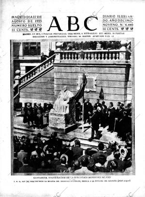 ABC MADRID 27-08-1923 página 1