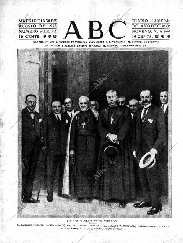 ABC MADRID 30-08-1923 página 1