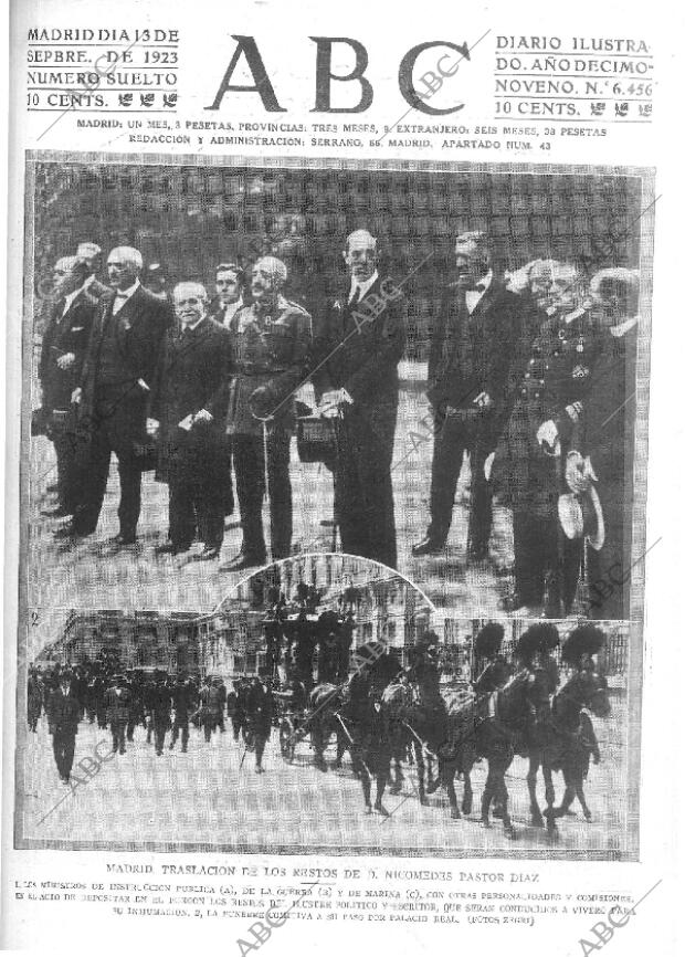 ABC MADRID 13-09-1923 página 1