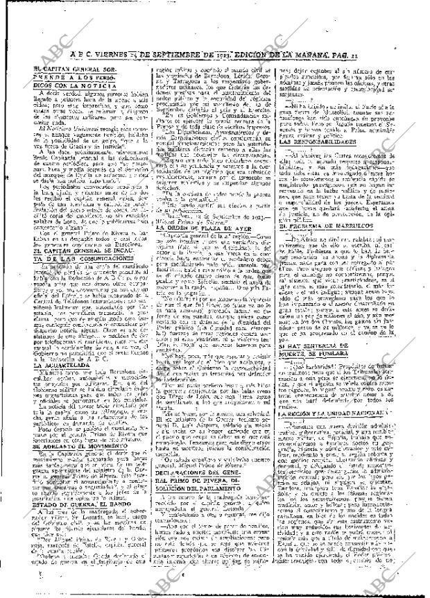 ABC MADRID 14-09-1923 página 11