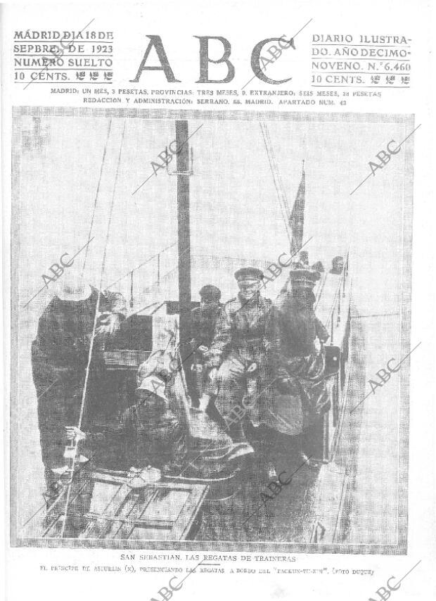 ABC MADRID 18-09-1923 página 1