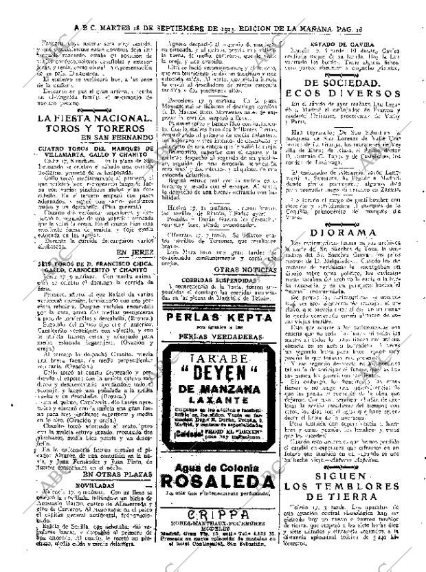 ABC MADRID 18-09-1923 página 16