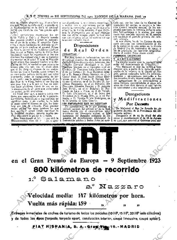 ABC MADRID 20-09-1923 página 10