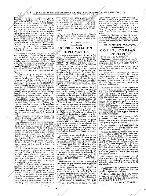 ABC MADRID 20-09-1923 página 6