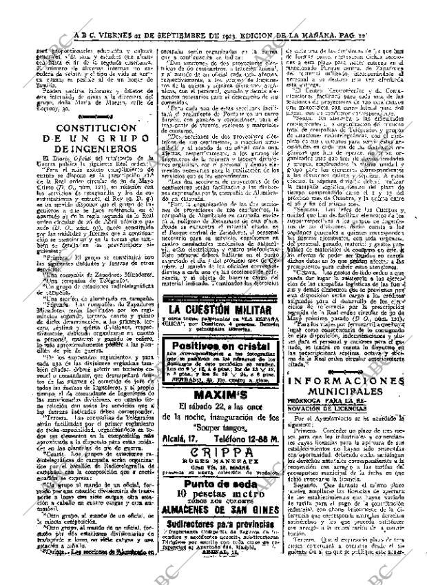 ABC MADRID 21-09-1923 página 12