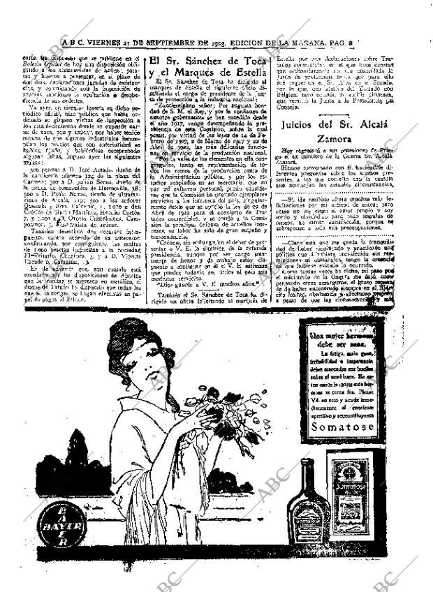 ABC MADRID 21-09-1923 página 8