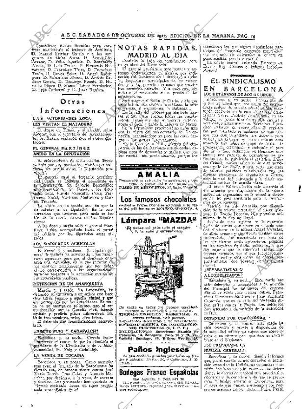 ABC MADRID 06-10-1923 página 14
