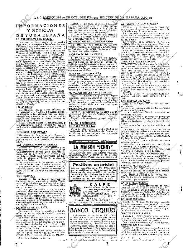 ABC MADRID 10-10-1923 página 20
