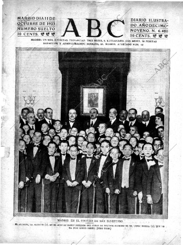 ABC MADRID 11-10-1923 página 1
