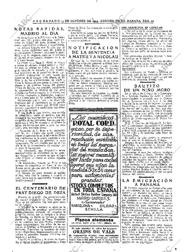 ABC MADRID 13-10-1923 página 12