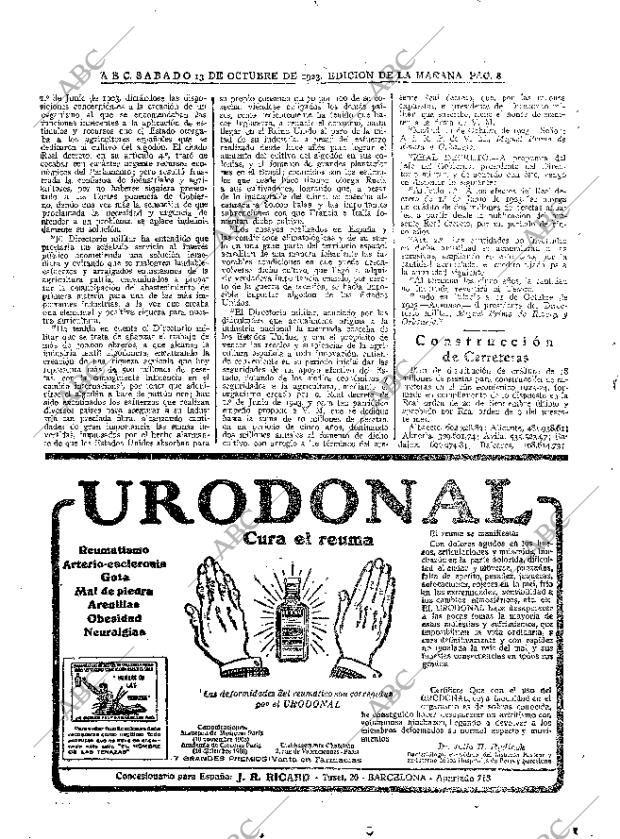 ABC MADRID 13-10-1923 página 8