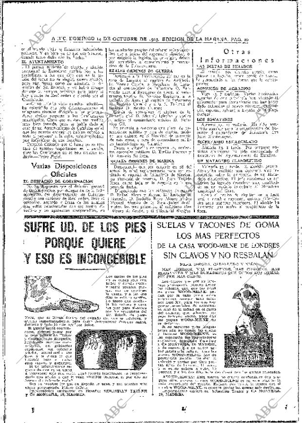 ABC MADRID 14-10-1923 página 20