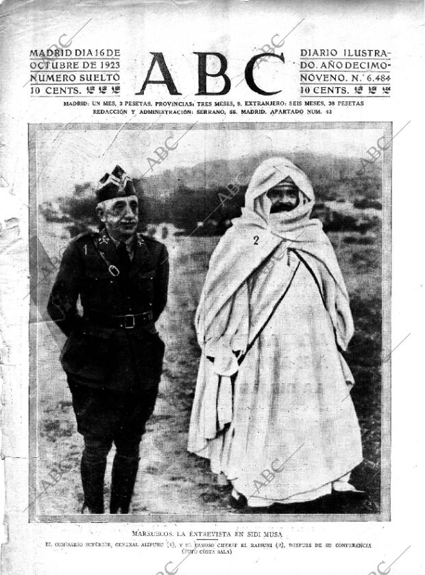 ABC MADRID 16-10-1923 página 1