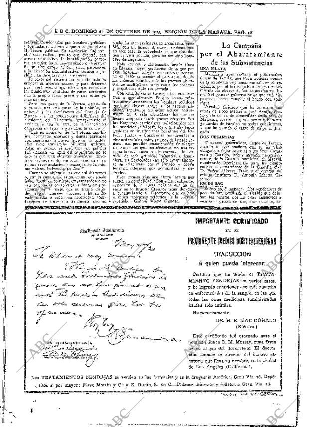 ABC MADRID 21-10-1923 página 18