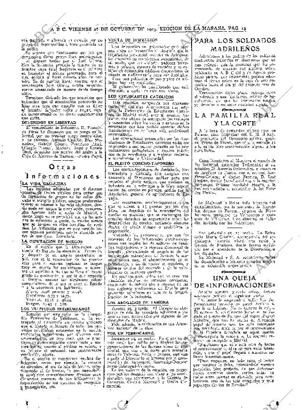 ABC MADRID 26-10-1923 página 13