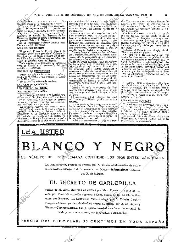 ABC MADRID 26-10-1923 página 8