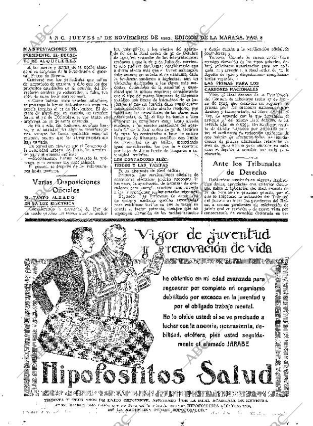 ABC MADRID 01-11-1923 página 8