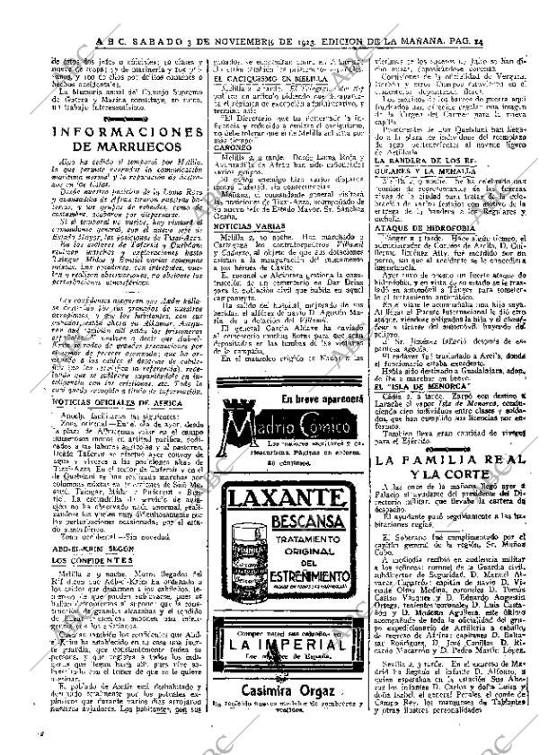 ABC MADRID 03-11-1923 página 14