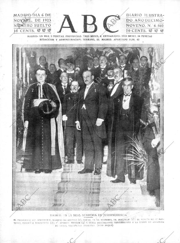 ABC MADRID 06-11-1923 página 1