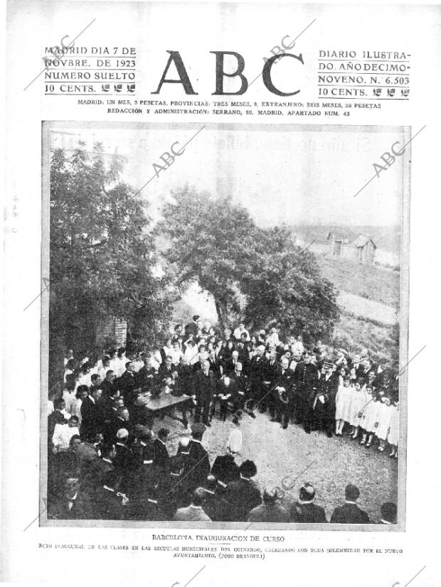 ABC MADRID 07-11-1923 página 1