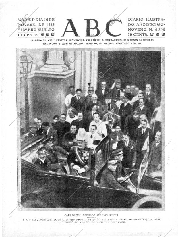 ABC MADRID 10-11-1923 página 1