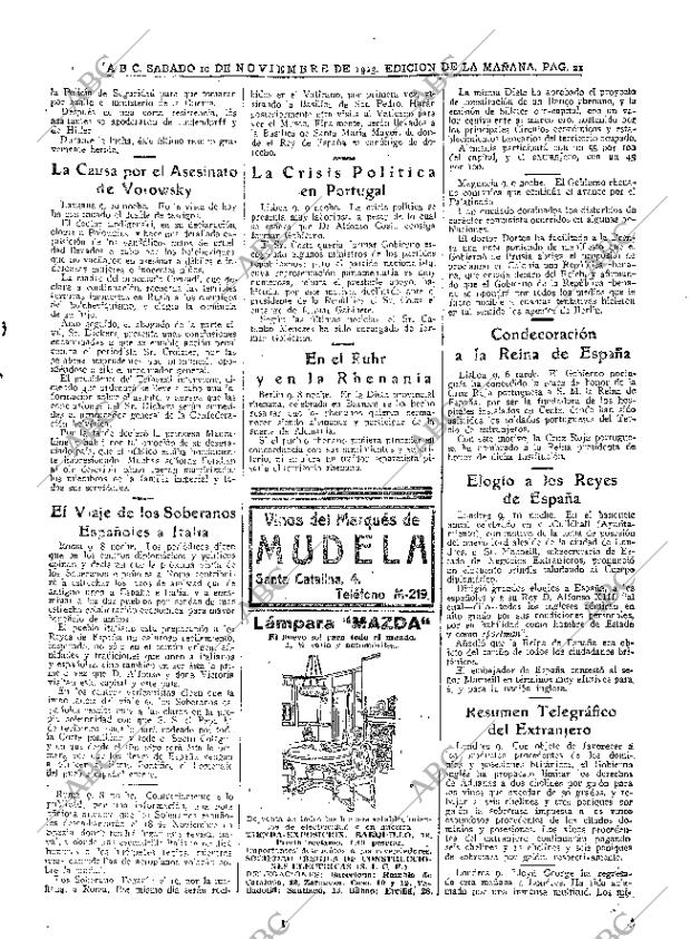 ABC MADRID 10-11-1923 página 21