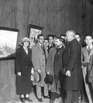 Inauguración de la exposición de Trabajos de los Pensionados en la Alhambra, con...