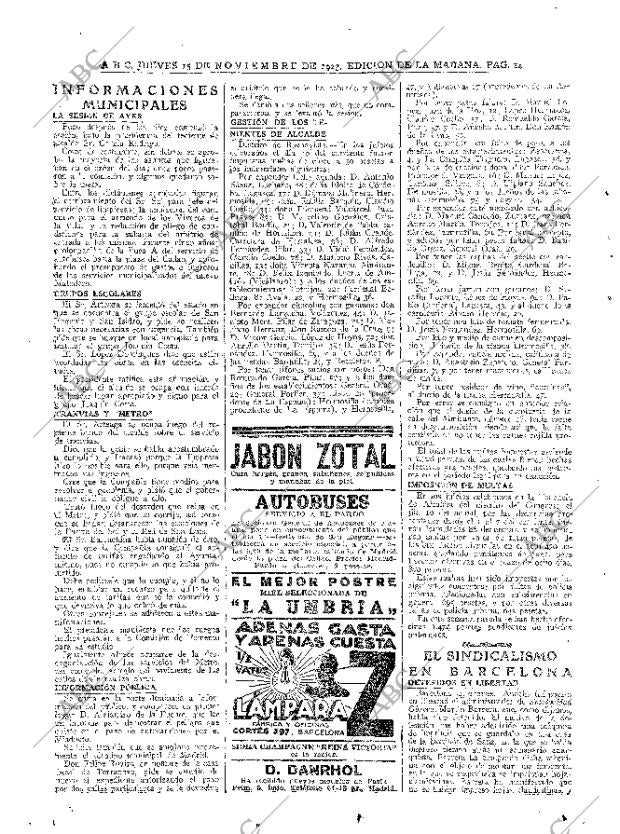 ABC MADRID 15-11-1923 página 14