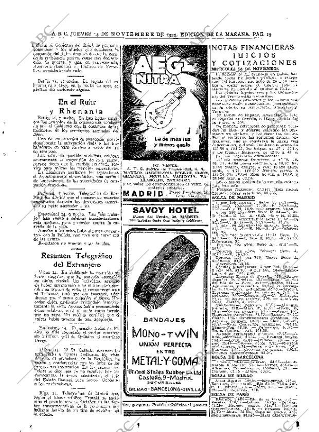 ABC MADRID 15-11-1923 página 19