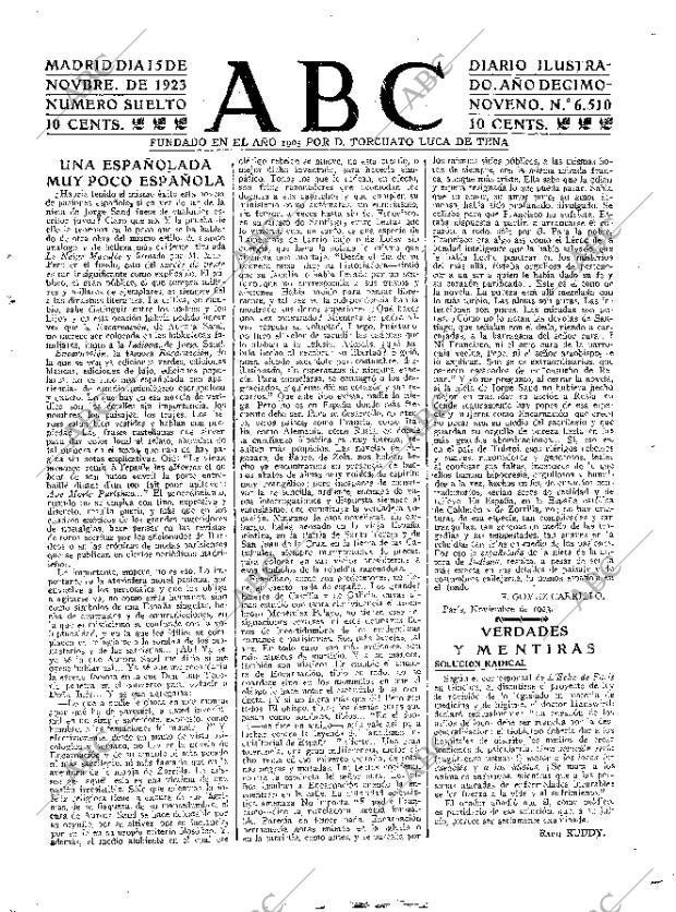 ABC MADRID 15-11-1923 página 3