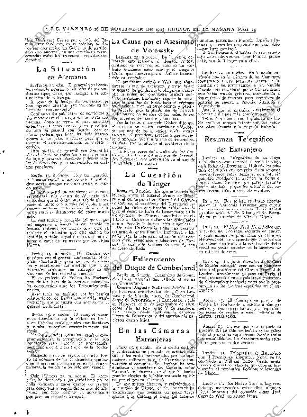 ABC MADRID 16-11-1923 página 19