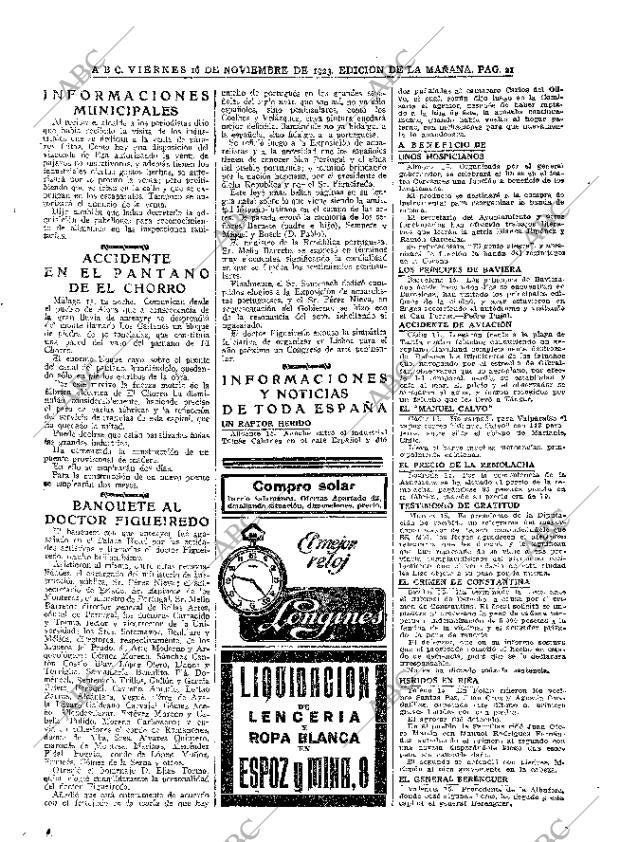 ABC MADRID 16-11-1923 página 21