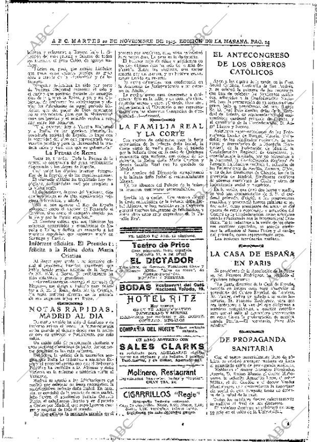 ABC MADRID 20-11-1923 página 14