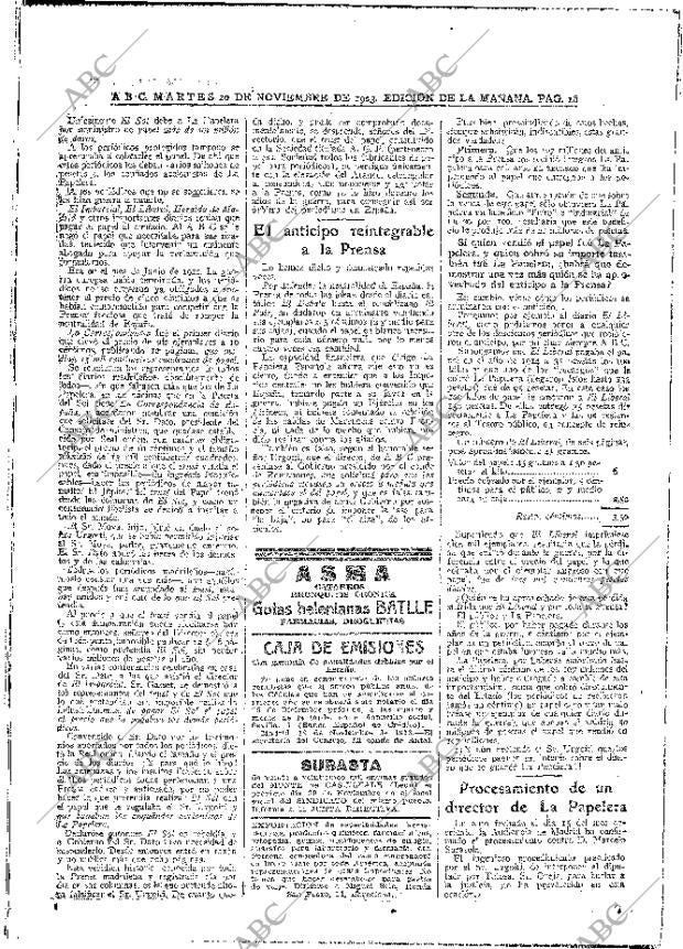 ABC MADRID 20-11-1923 página 16