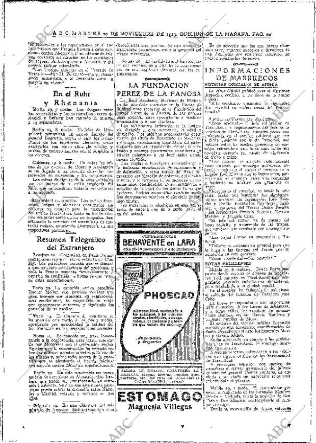 ABC MADRID 20-11-1923 página 22